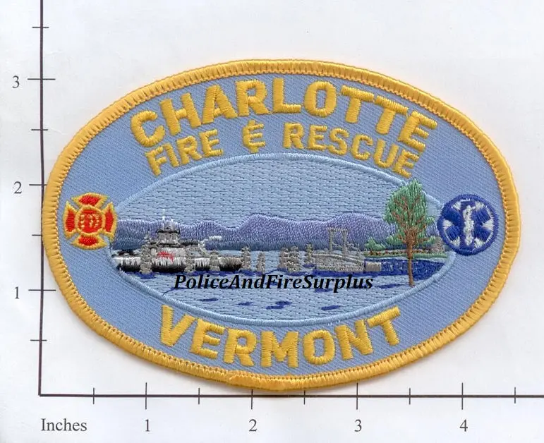 Vermont - Charlotte Fire & Rescue Patch 1
