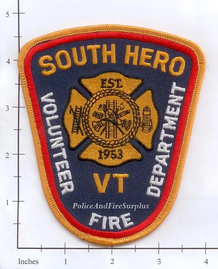 Vermont - South Hero Volunteer Fire Dept Patch 1