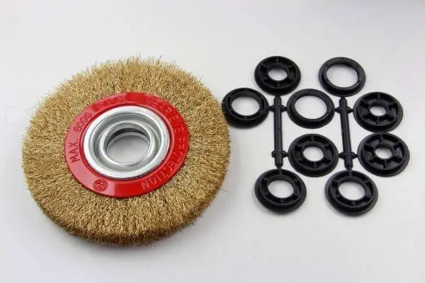 Vewerk 150Mm Brass Wire Wheel Brush For Bench Grinder – Box Of 5 2128 1