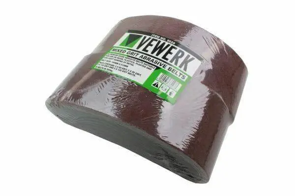 Vewerk 20 Mixed Grit Sanding Belts 610Mm X 100Mm 60 80 100 120 Grit 9028 1
