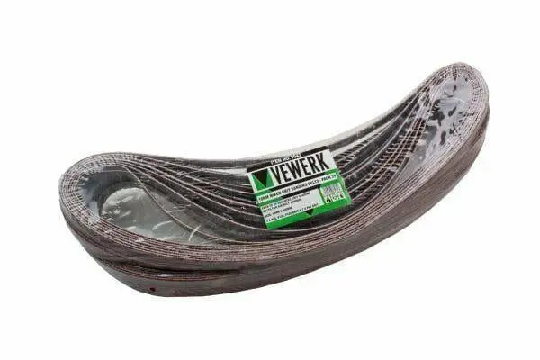 Vewerk 25 Mixed Grit Sanding Belts 10Mm X 600Mm 60 80 100 120 Grit 9043 1