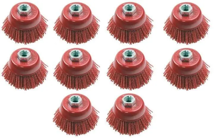 Vewerk 75Mm Nylon Filament Abrasive Cup Brush X 10 2131 1