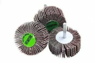 Vewerk By Bergen 60Mm X 25Mm Flap Wheel 80 Grit X 10  B2113 1