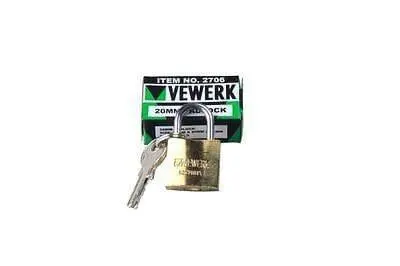 Vewerk By Bergen 6Pc  20Mm Brass Small Padlocks B2706 1