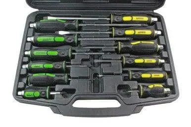 Vewerk Tools 12 Piece Screwdriver Set Pozi + Slotted 1620 1