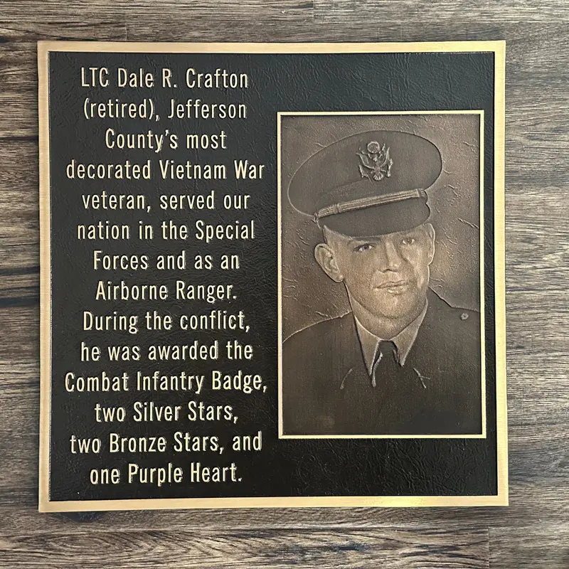 Vietnam Veteran Bronze Plaque 1