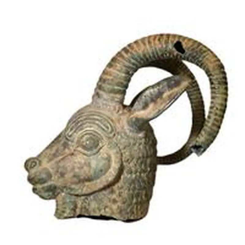 Vintage Style Bronze Rams Head 1