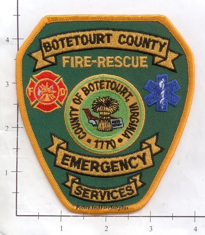 Virginia - Botetourt County Emergency Services, Fire Rescue Fire Dept Patch 1