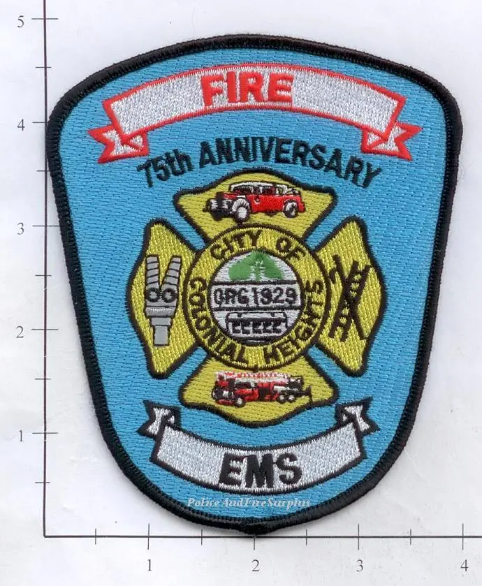 Virginia - Colonial Heights 75Th Anniversary Fire Dept Patch 1