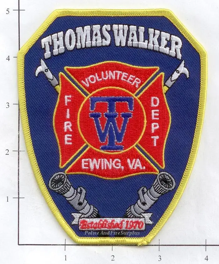 Virginia - Ewing - Thomas Walker Volunteer Fire Dept Patch 1