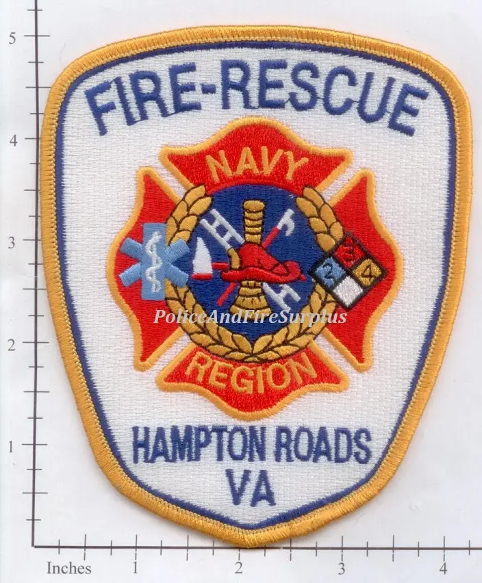 Virginia - Hampton Roads Navy Region Fire Rescue Patch 1