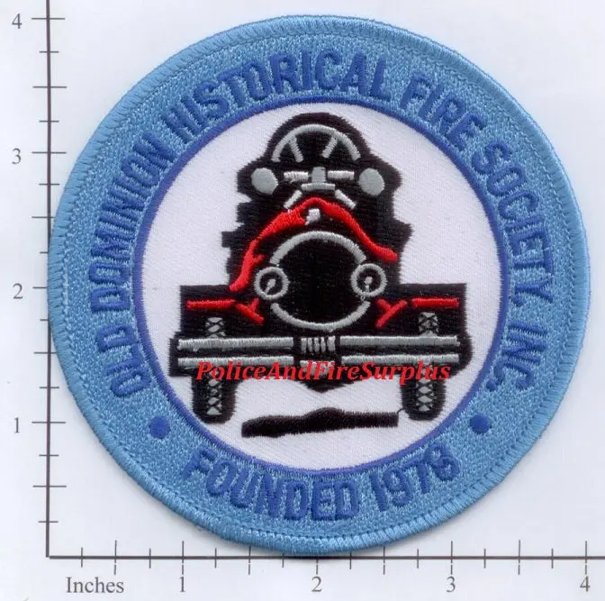 Virginia - Old Dominion Fire Historical Society Fire Dept Patch V1 1