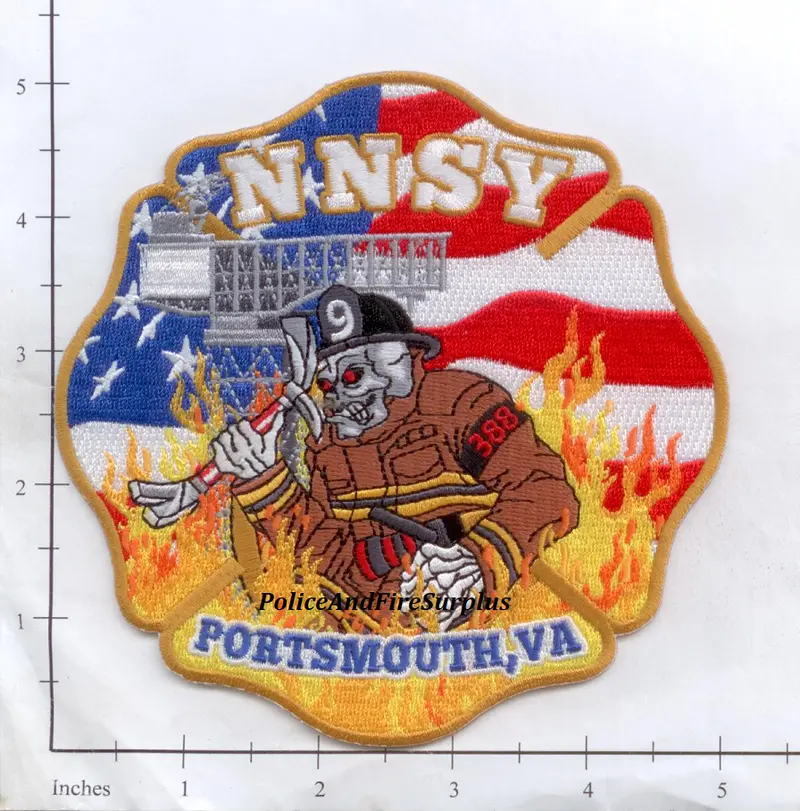 Virginia - Portsmouth Norfolk Naval Ship Yard Station 9 Fire Dept Patch 1