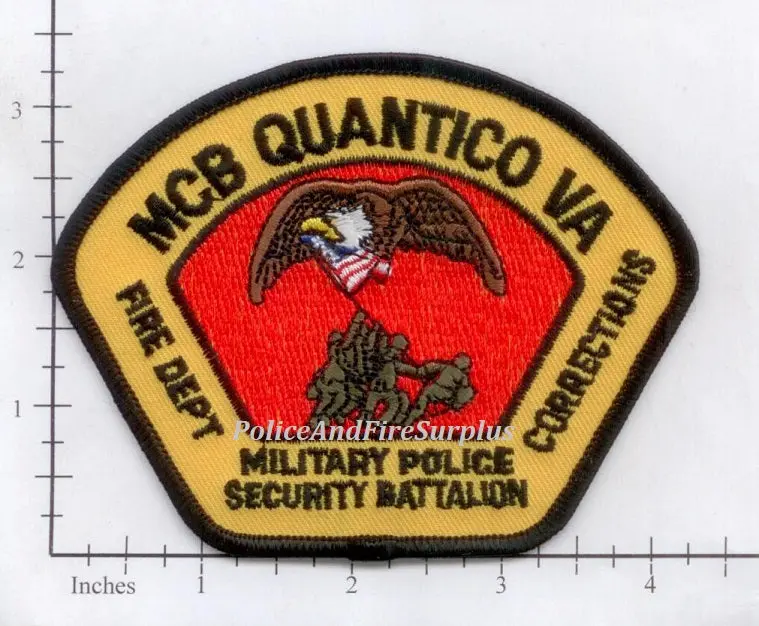 Virginia - Quantico Marine Corps Base Fire Dept Military Police Correction Patch 1