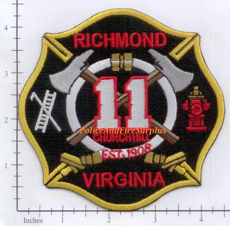 Virginia - Richmond Engine 11 Fire Dept Patch 1