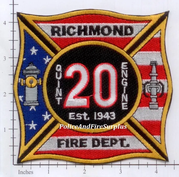 Virginia - Richmond Quint 20 Fire Dept Patch 1
