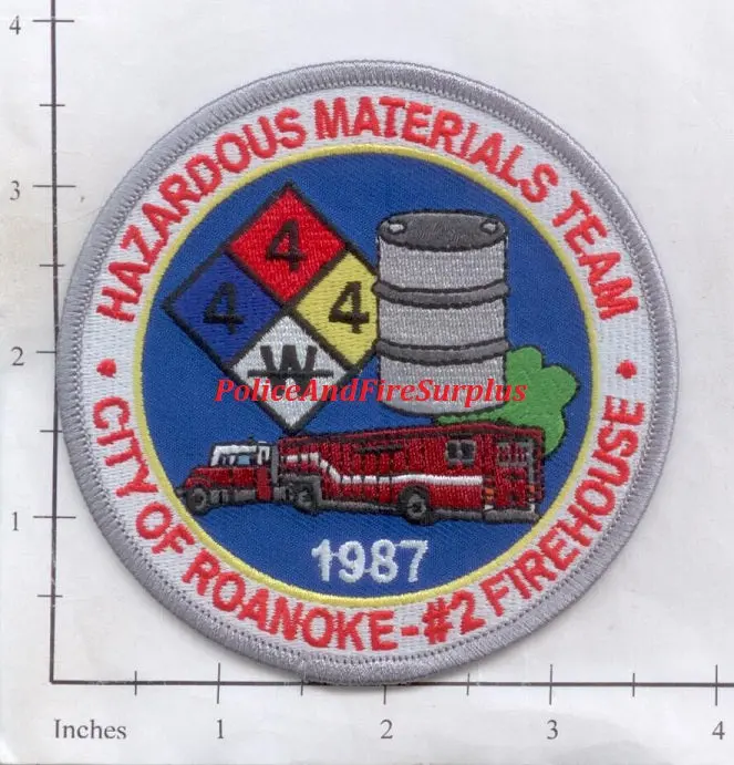 Virginia - Roanoke Haz Mat Team Fire Dept Patch 1