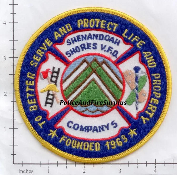 Virginia - Shenandoah Shores Volunteer Fire Dept Company 5 Patch 1