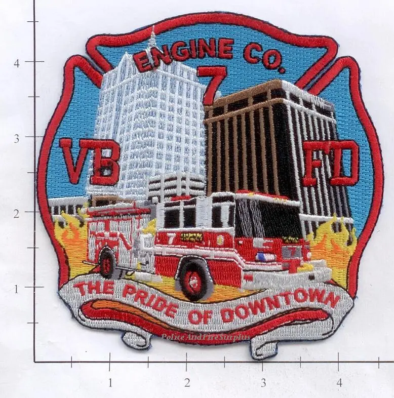 Virginia - Virginia Beach Engine  7 Fire Dept Patch 1
