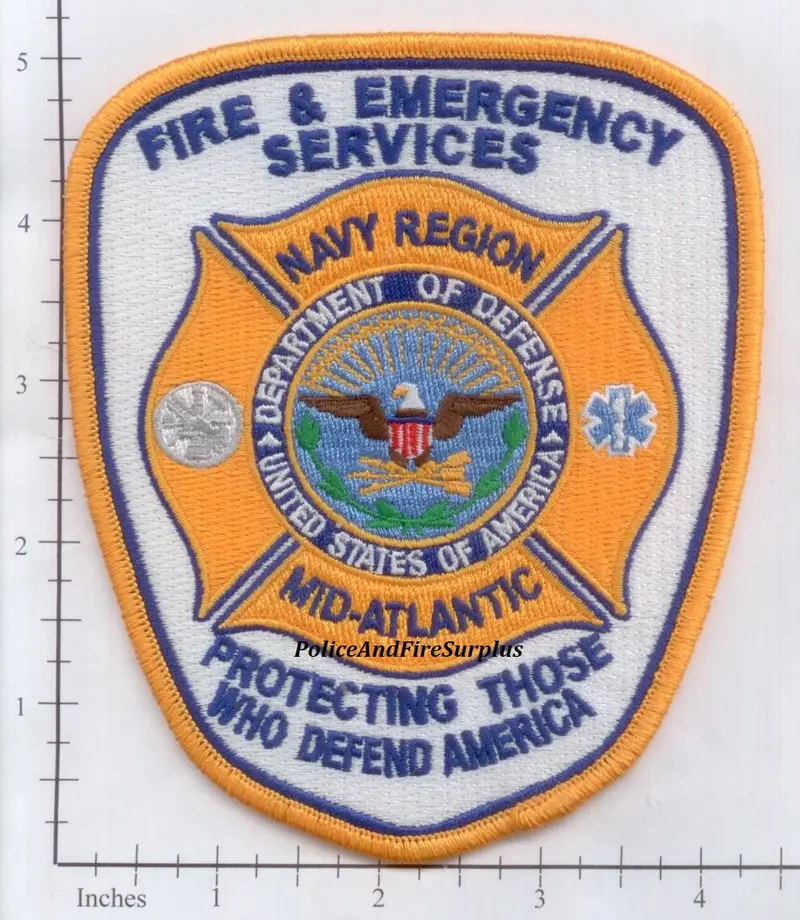 Virginia - Virginia Beach Navy Midatlantic Region Fire & Emergency Services Fire Dept Patch 1