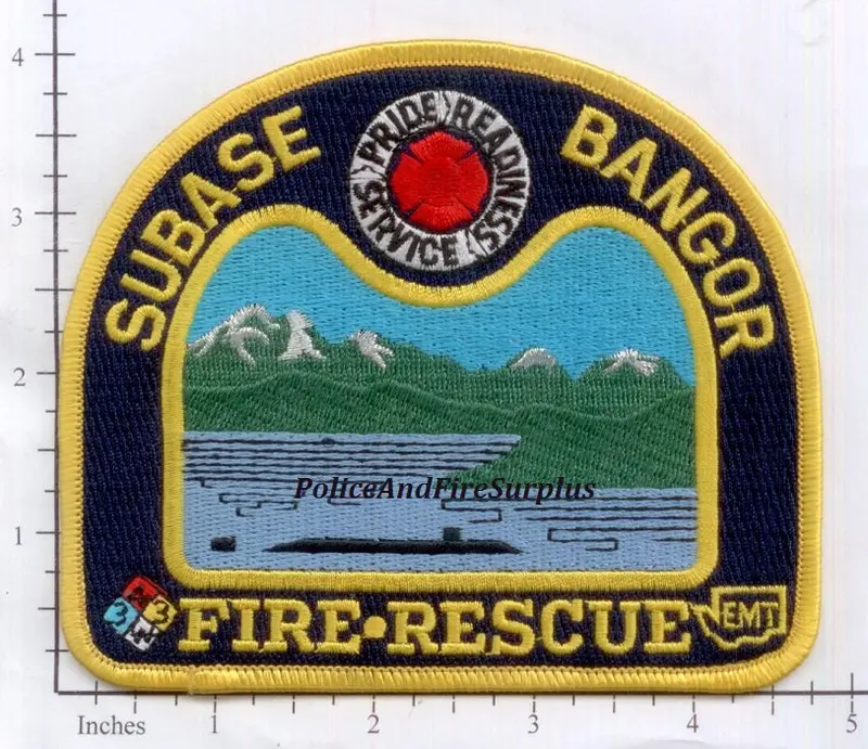 Washington - Bangor Naval Submarine Base Fire Rescue Patch 1