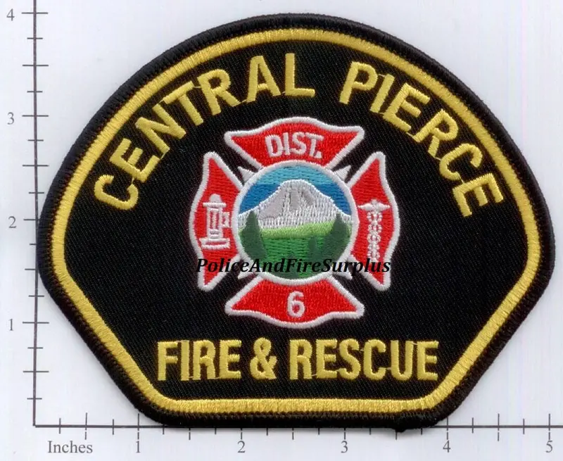 Washington - Central Pierce District 6 Fire & Rescue Patch V2 1