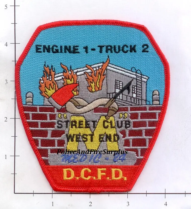 Washington Dc - Engine  1 Truck 2 Medic 24 Fire Dept Patch V1 1