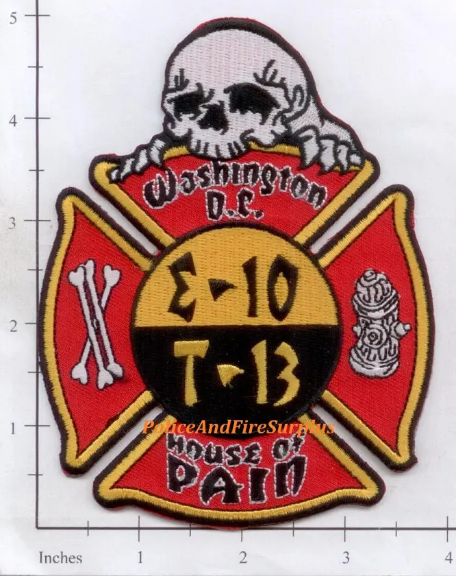 Washington Dc - Engine 10 Truck 13 Fire Dept Patch V2 1