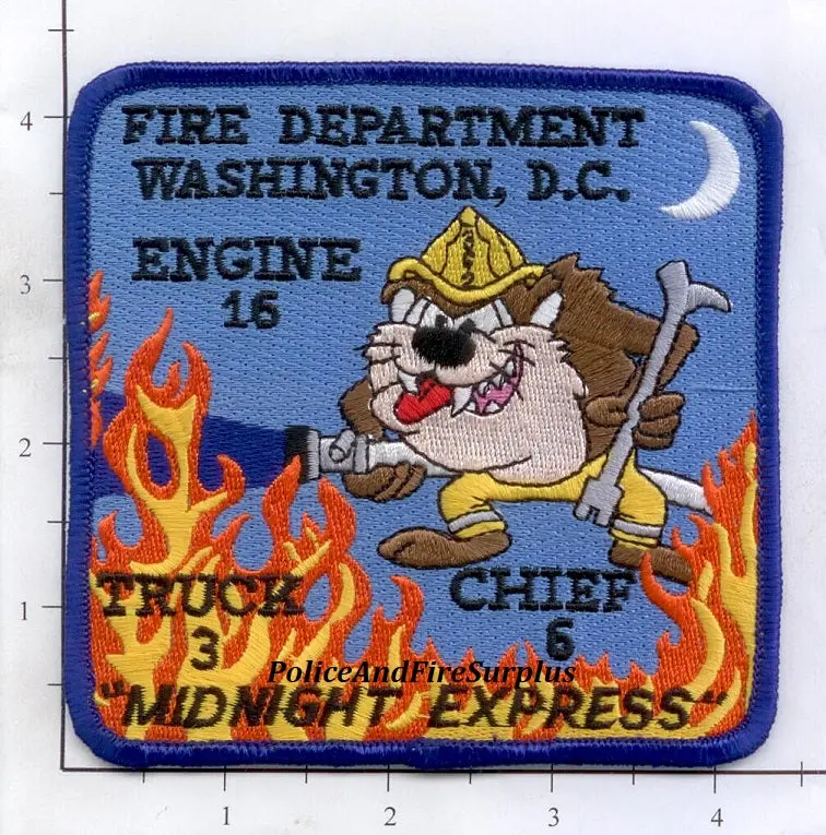 Washington Dc - Engine 16 Truck 3 Chief 6 Fire Dept Patch V2 1