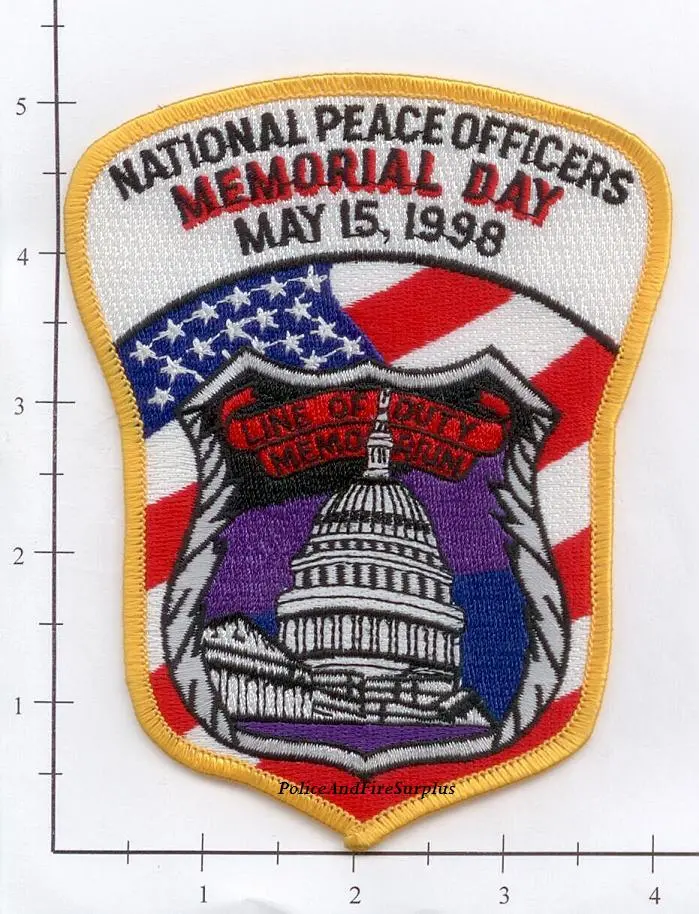 Washington Dc - National Peace Officers Day 1998 Police Dept Patch 1