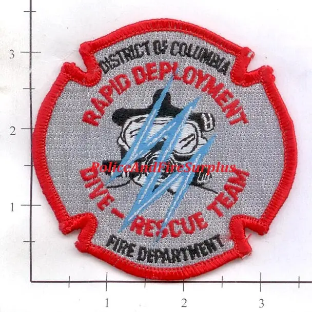 Washington Dc - Rapid Deployment Dive Rescue Team Fire Dept Patch 1