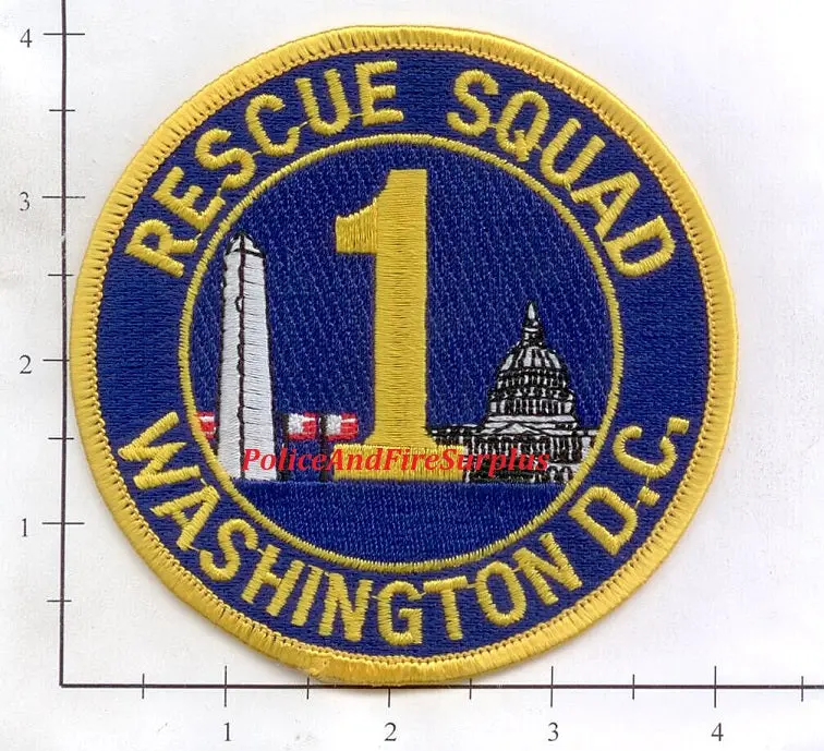 Washington Dc - Rescue Squad 1 Fire Dept Patch 1