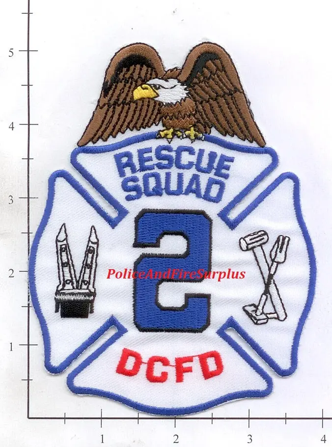 Washington Dc - Rescue Squad 2 Fire Dept Patch 1