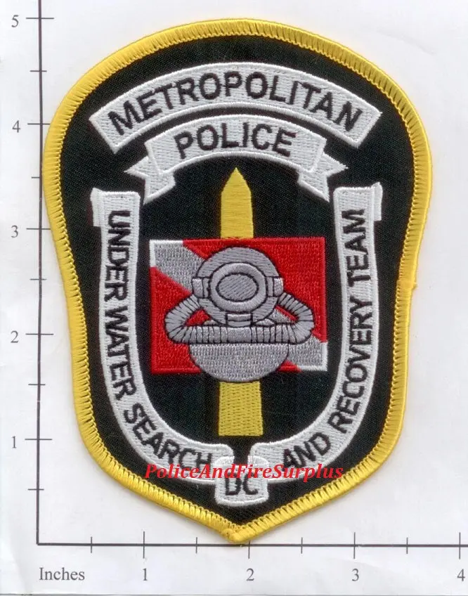 Washington Dc - Washington Dc Underwater Search & Recovery Team Police Dept Patch V2 1