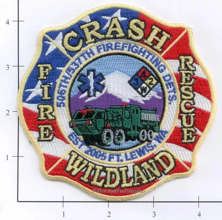 Washington - Fort Lewis 506Th 537Th Wildland Fire Dept Patch 1