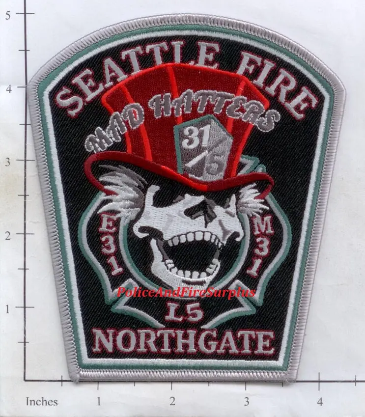 Washington - Seattle Engine 31 Ladder 5 Medic 31 Fire Dept Patch 1