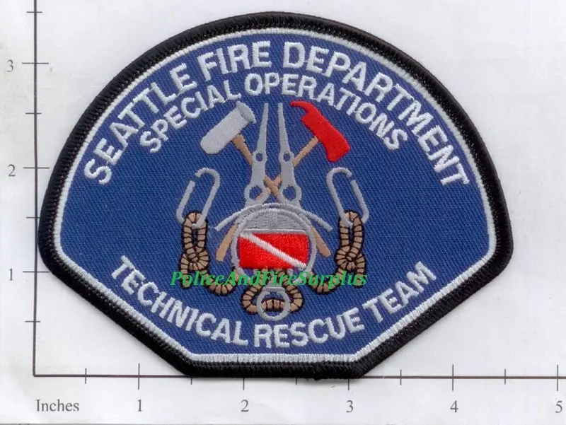 Washington - Seattle Special Operations Technical Rescue Fire Dept Patch 1