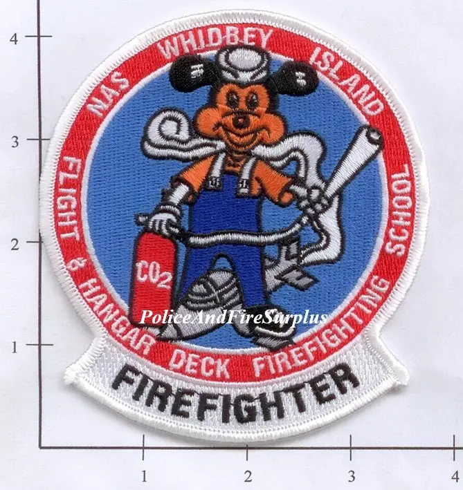 Washington - Whidbey Island Nas Flight & Hangar Deck Firefighting School Patch V1 1