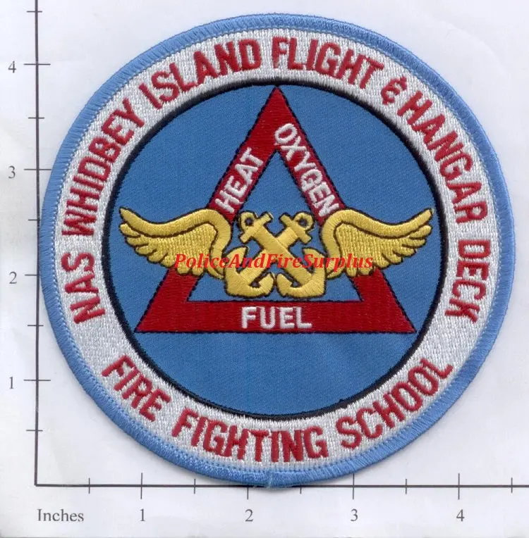 Washington - Whidbey Island Nas Flight & Hangar Deck Firefighting School Patch V2 1
