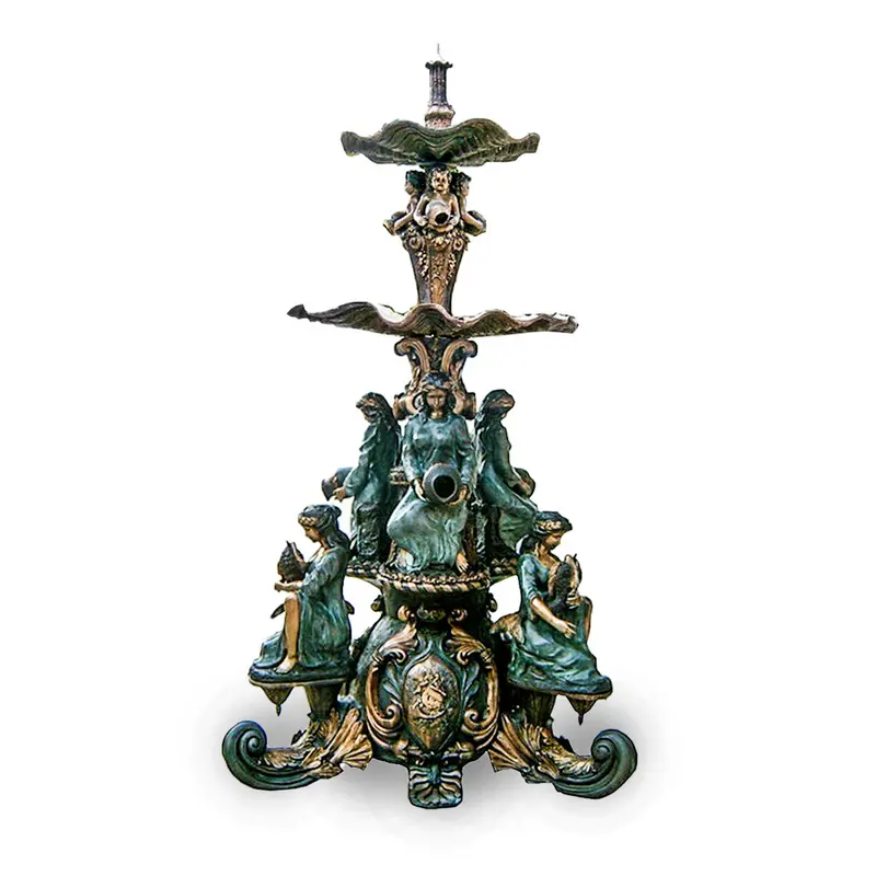 Watering Well Bronze Fountain 1