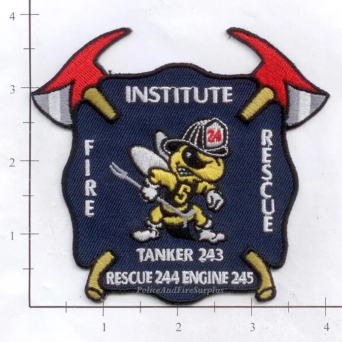 West Virginia - Institute Fire Rescue - Engine 245 Rescue 244 Tanker 243 Fire Dept Patch 1