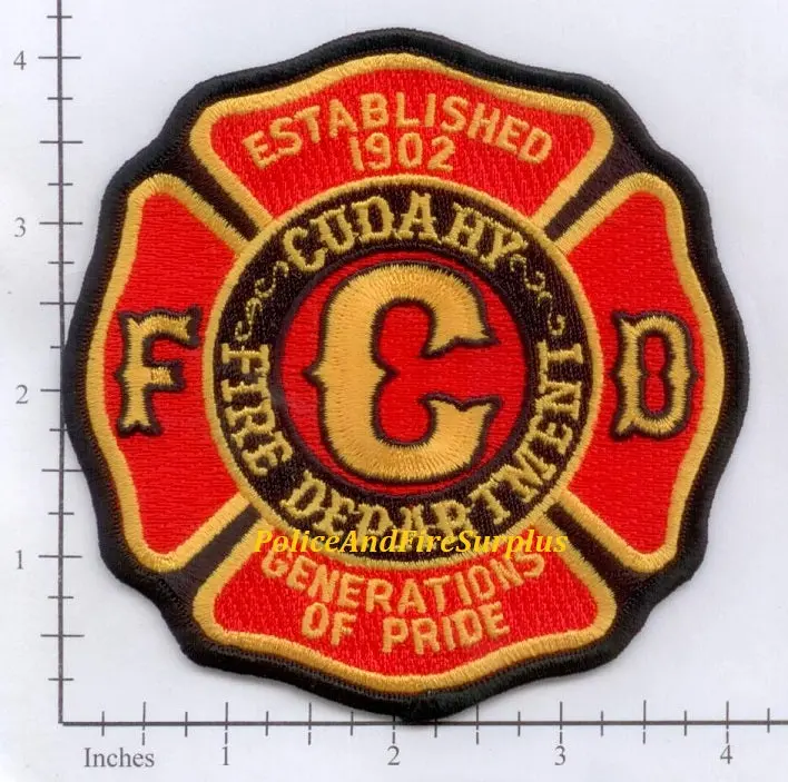 Wisconsin - Cudahy Fire Dept Patch 1