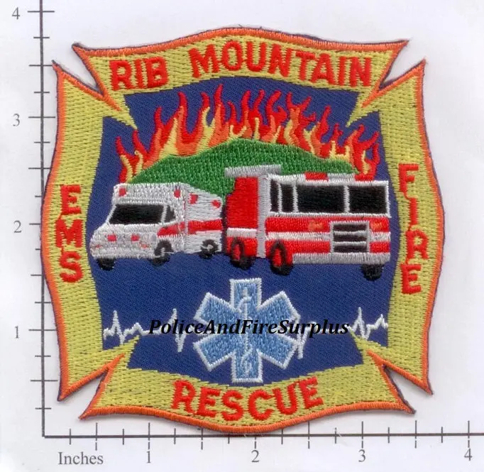 Wisconsin - Rib Mountain Fire Ems Rescue Patch 1