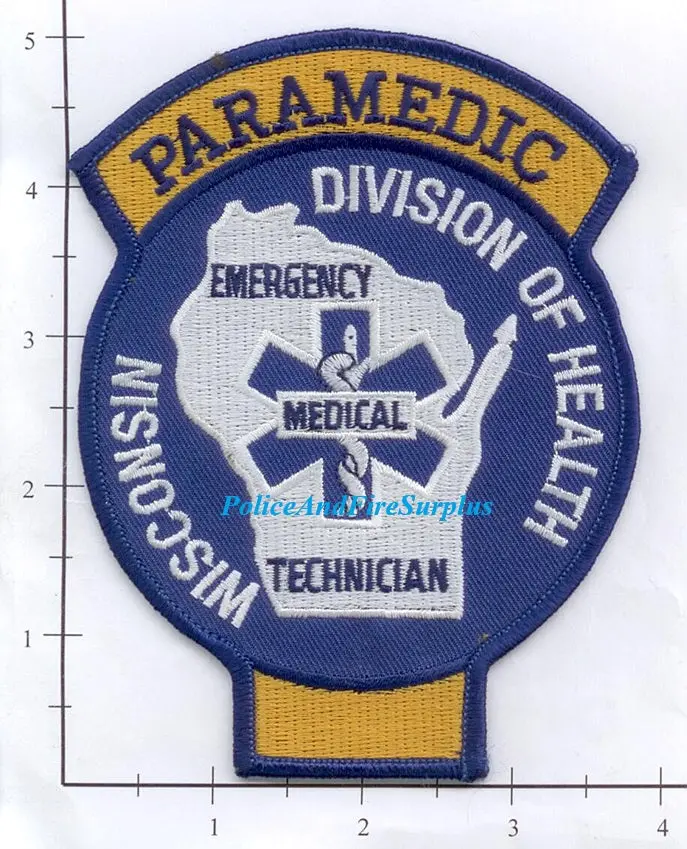 Wisconsin - Wisconsin Dept Of Health Emergency Medical Technician Paramedic Patch 1