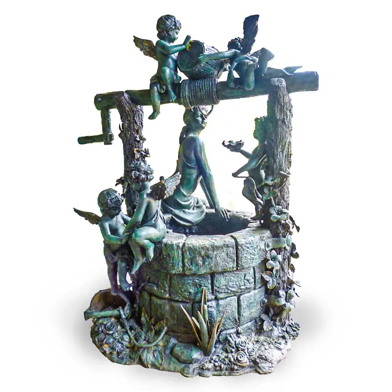 Wishing Well Bronze Fountain 1