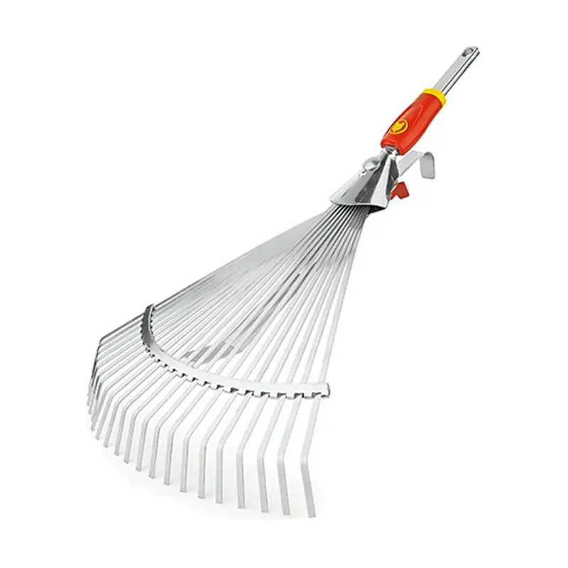 Wolf-Garten Adjustable Lawn Rake - Flexible Spring-Steel Tines And Adjustable Working Width (36Cm To 56Cm) 1