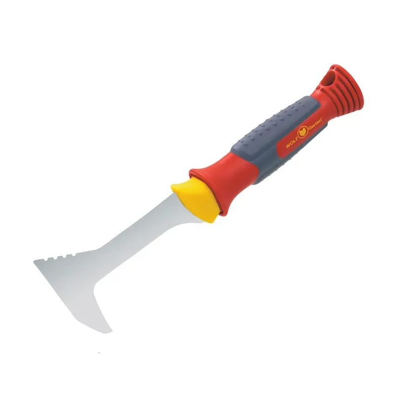 Wolf-Garten Handheld Joint Scraper - 5" Blade Cuts Through Tough Roots. Soft-Grip Handle 1