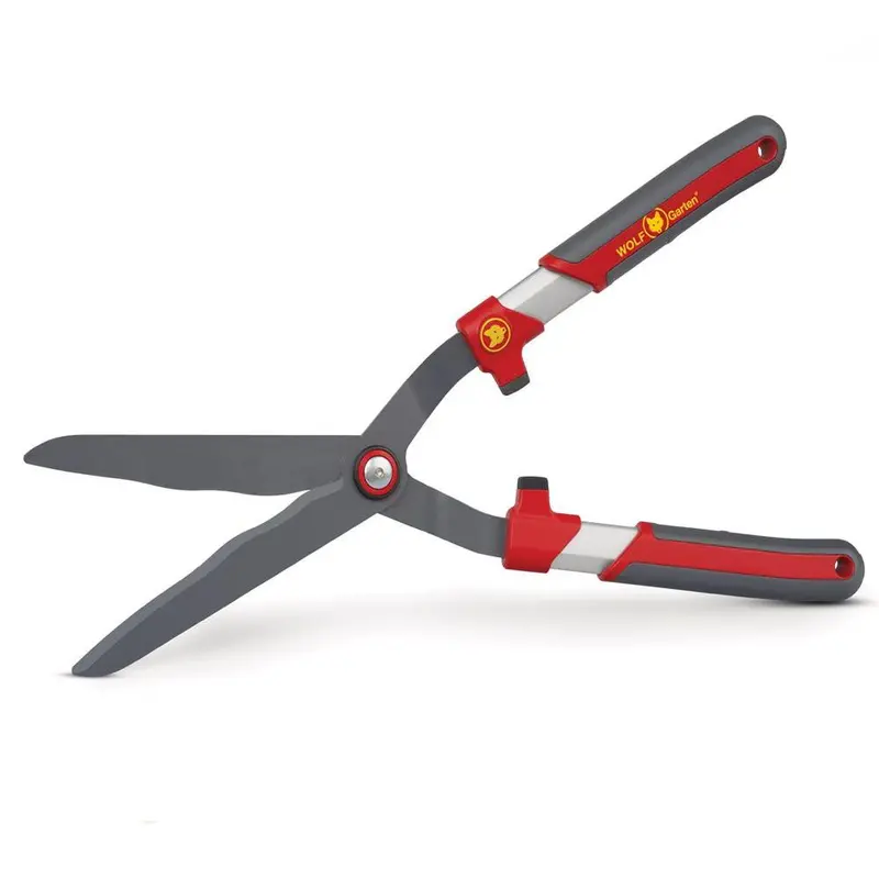 Wolf-Garten Hs-Wp Grey Handle Waved Hedge Shears - Ergonomic Grey Handles For A Comfortable Grip And Usage 1