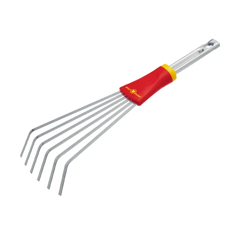 Wolf-Garten Mini Small Fan Rake - Compact Rake For Narrow Spaces Or Compact Gardens 1