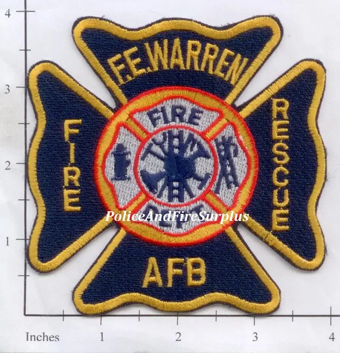 Wyoming - Fe Warren Air Force Base Fire Rescue Patch V2 1